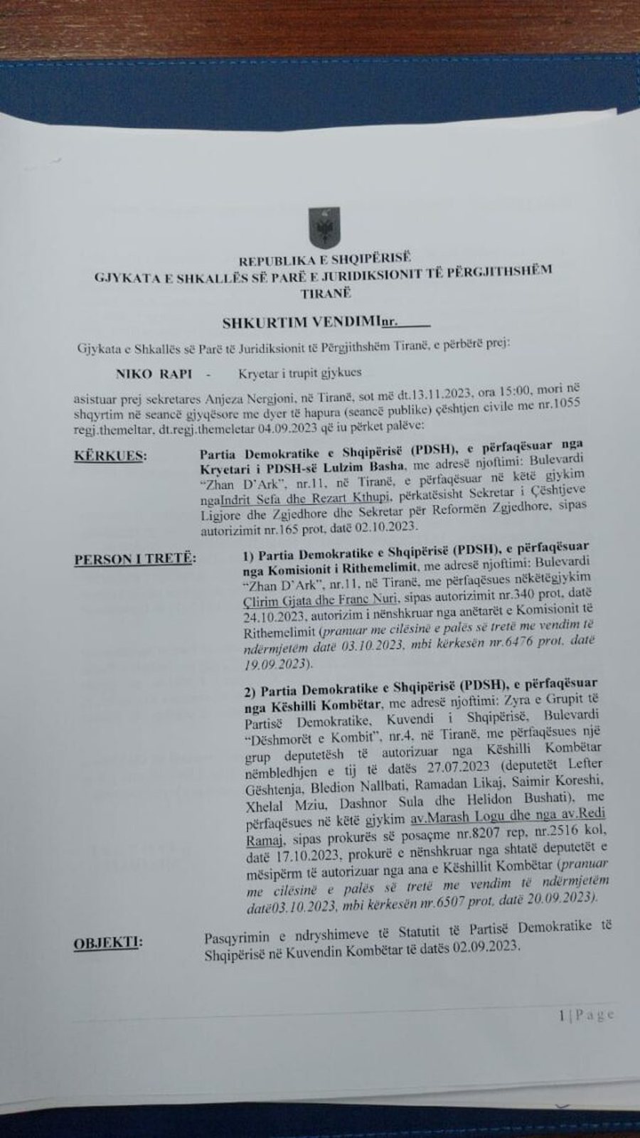 Gjykata e Tiranës nuk e njeh Lulzim Bashën dhe Kuvendin Kombëtar të 2 Shtatorit, pezullohet çështja 2 900 0 1699889600xwhatsapp image 2023 11 13 at 42636 pm 640x1138 117