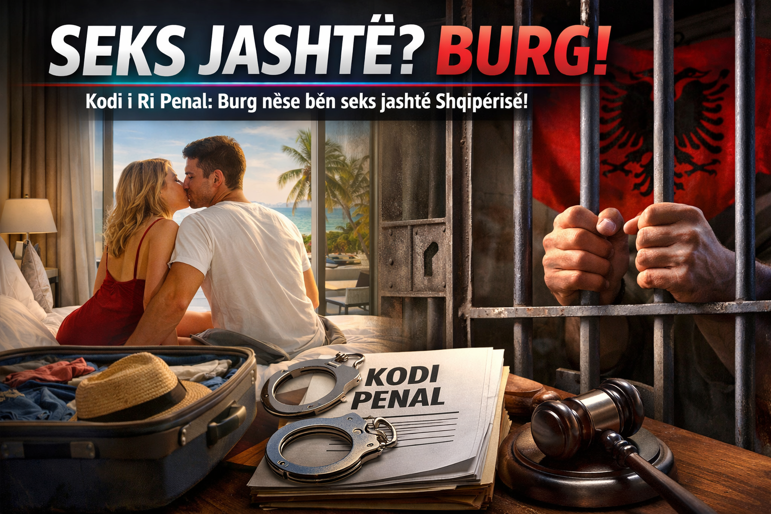 Kodi i ri Penal: Burg nëse bën seks kur udhëton jashtë Shqipërisë 1 neni 108b